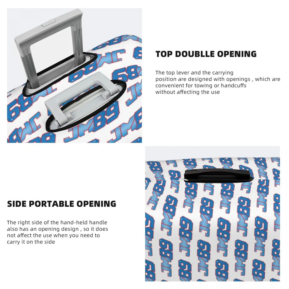 غطاء حماية مرن لأمتعة السفر رقم 89 من Jorge Martin مقاس 18-32 بوصة #4