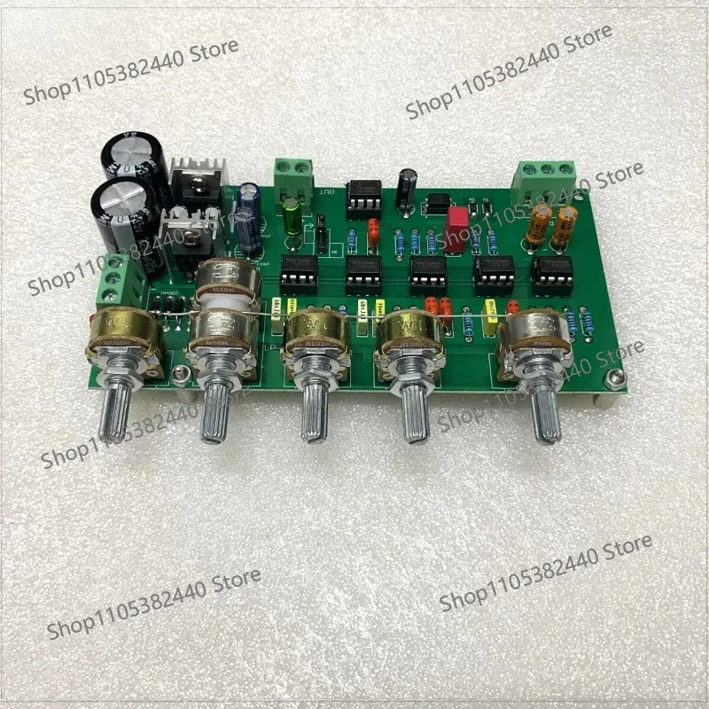 For Low Pass Filter Preamplifier Board, Tone Control & Dynamic EQ Module for Active Subwoofer DIY