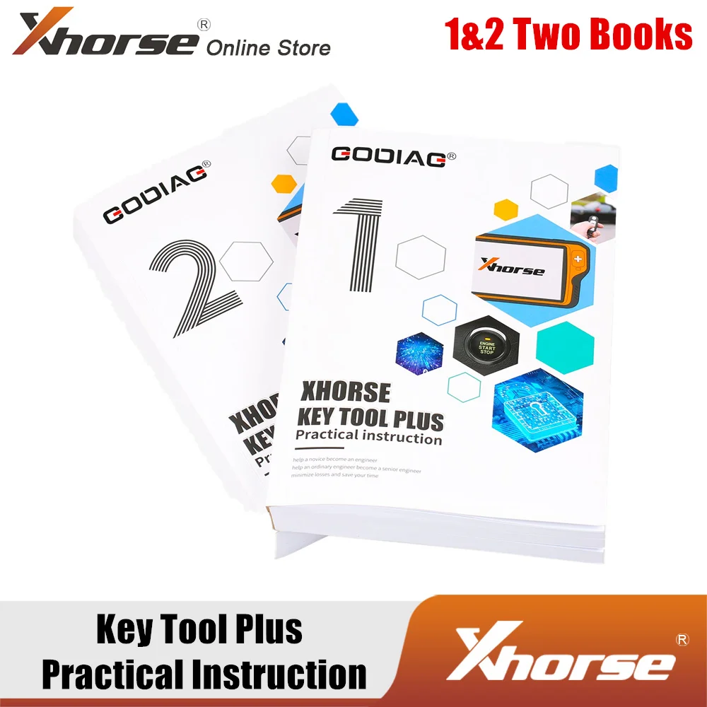 Key Tool Plus Practical Instruction 1&2 Two Books for Locksmith, Vehicle Maintenance Engineer