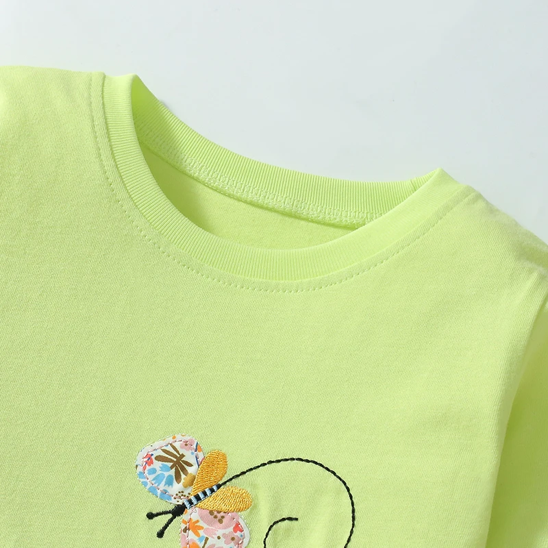 Little maven Spring Autumn Baby Girls Embroidered Cartoon Cats T shirts Tops+ Leggings Sets Kids Clothes Girls Princess Outfit