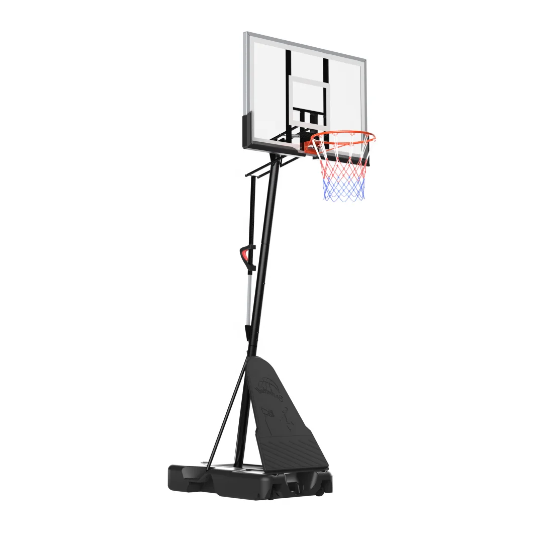حامل كرة سلة قابل للتعديل بسرعة الارتفاع بطول 7.5-10 أقدام، هدف كرة سلة محمول خارجي داخلي