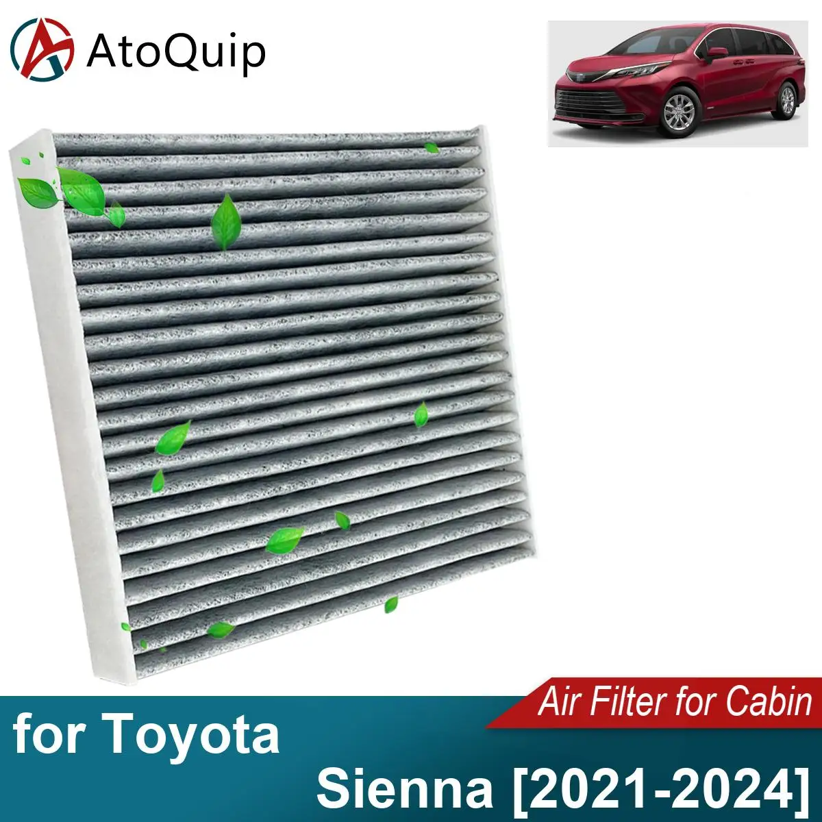 CF12157 Car Air Filter Element Suit for Toyota Sienna 2021-2024 87139-0E040 87139-0R030 87139-26010 87139-28020 87139-48050