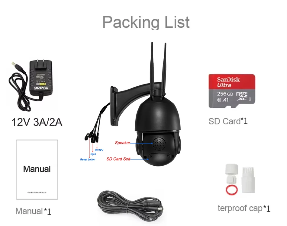 Imagem -05 - Auto Tracking Camhi 8mp 4k Infravermelho 90x Zoom Óptico Áudio 360 ° Câmera de Segurança Ptz em com Fio Wifi 4g 5g Sim Max.512g Preto