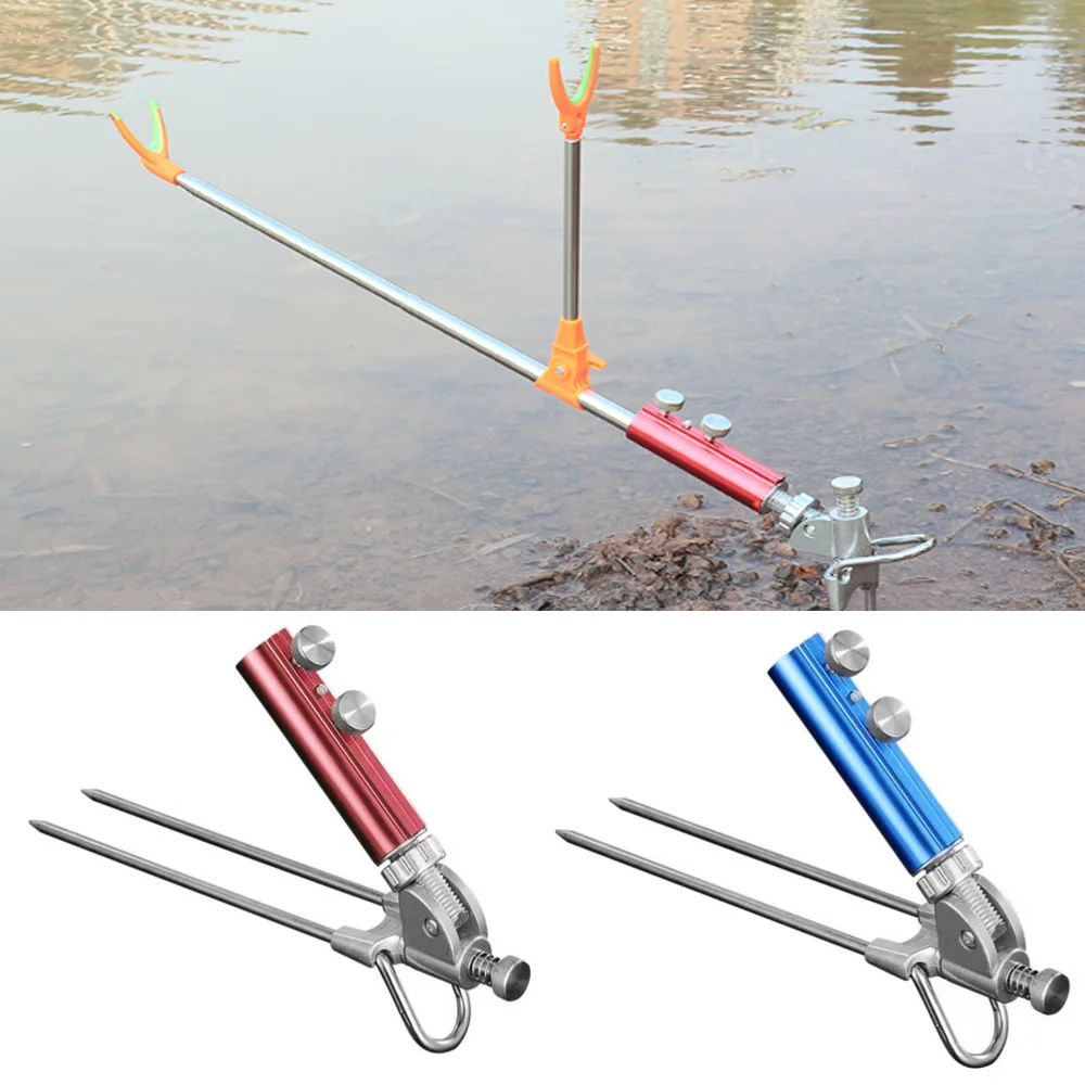 

High Quality Universal Fishing Bankstick Stainless Steel Extending Rod Bracket Adjustable Tackle Accessories