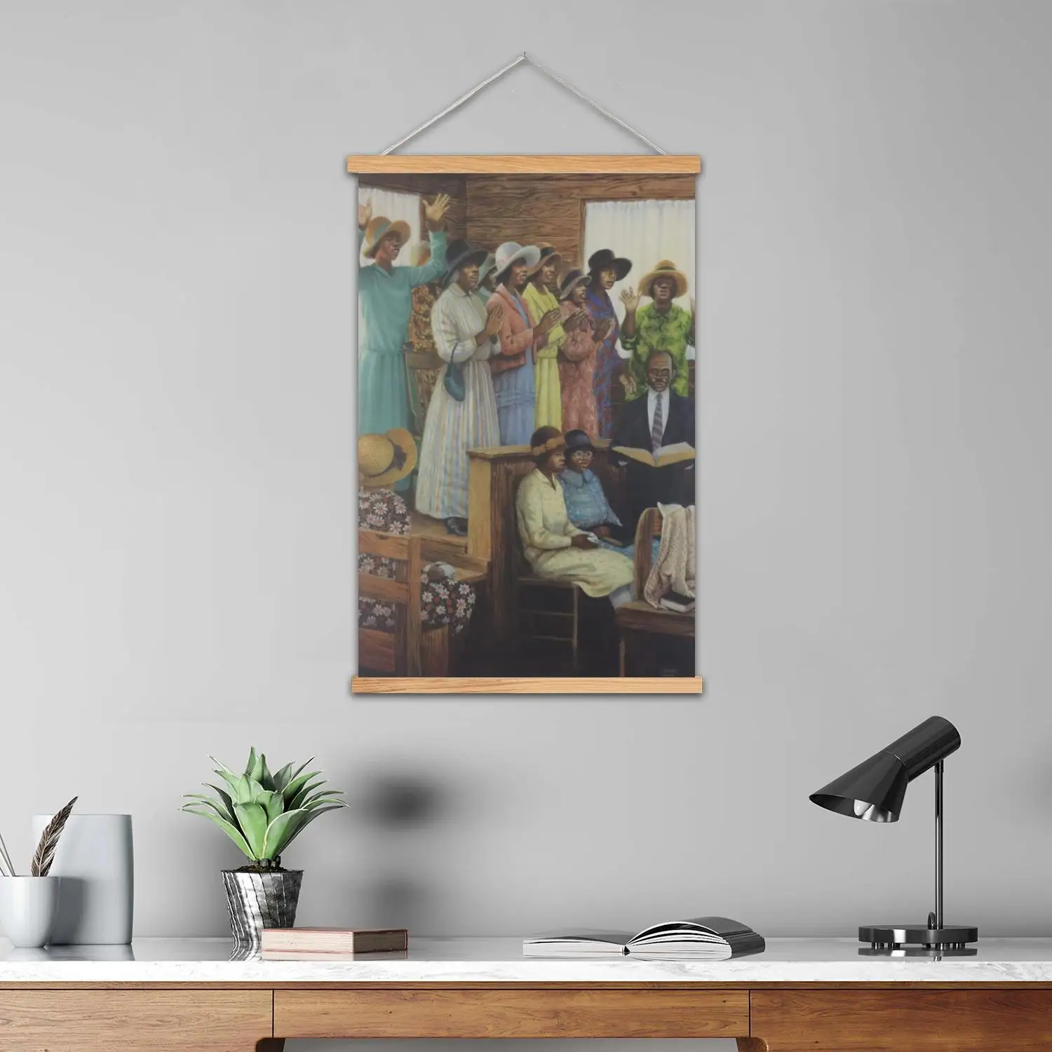 Baptism Framed Wall Painting Canvas Art Poster, Wall Art,  Modern Family, Bedroom Decor, Posters,Decorative painting