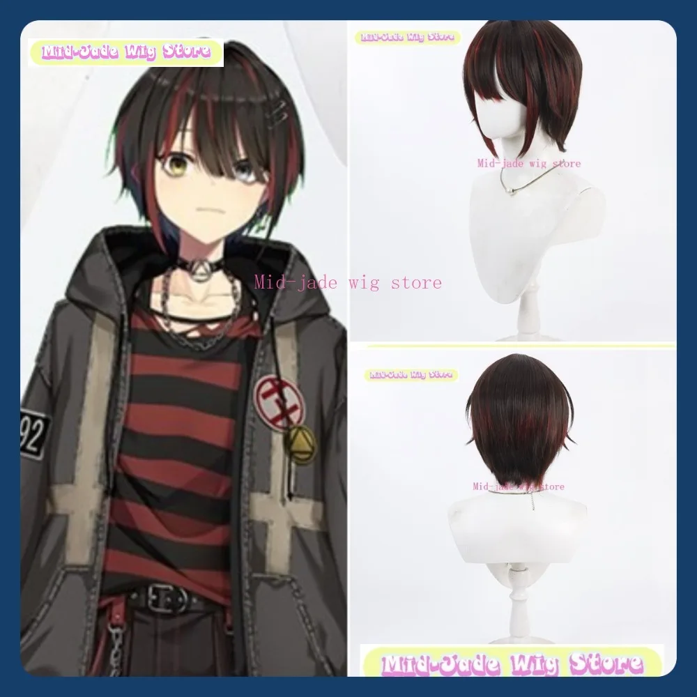 

Mid-jade Wig Store NIJISANJI Mashiro Meme VTuber Cosplay Wig Anime Game Role Playing Synthetic Hair Halloween Party
