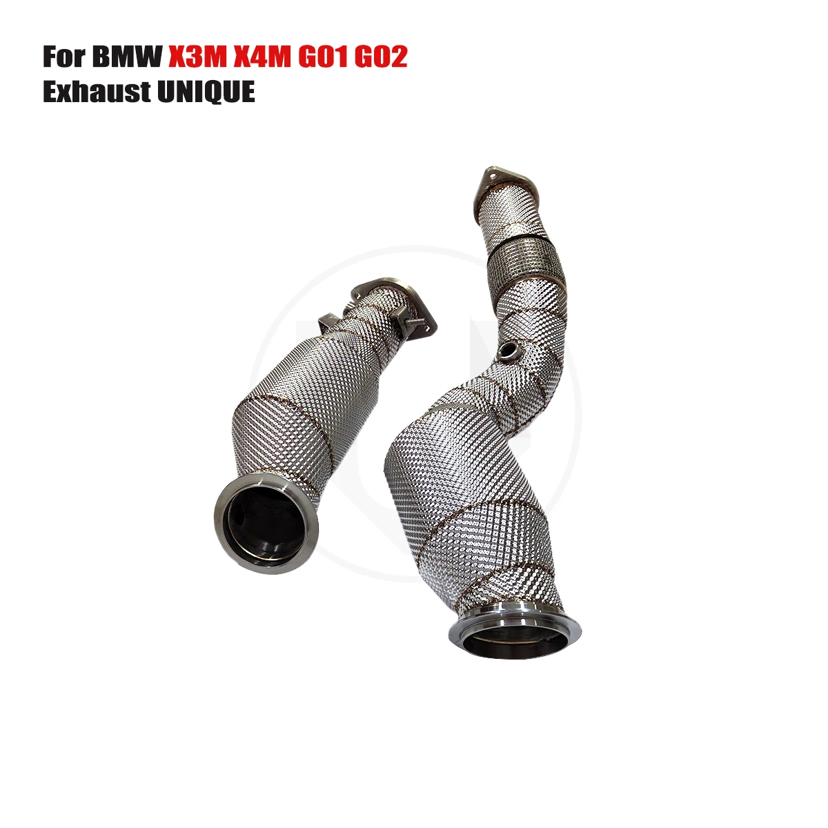 

UNIQUE For 2022+ BMW G01 G02 X3M X4M S58 3.0T No engine light downpipeWith insulator downpipe With cat/without cat exhaust pipe