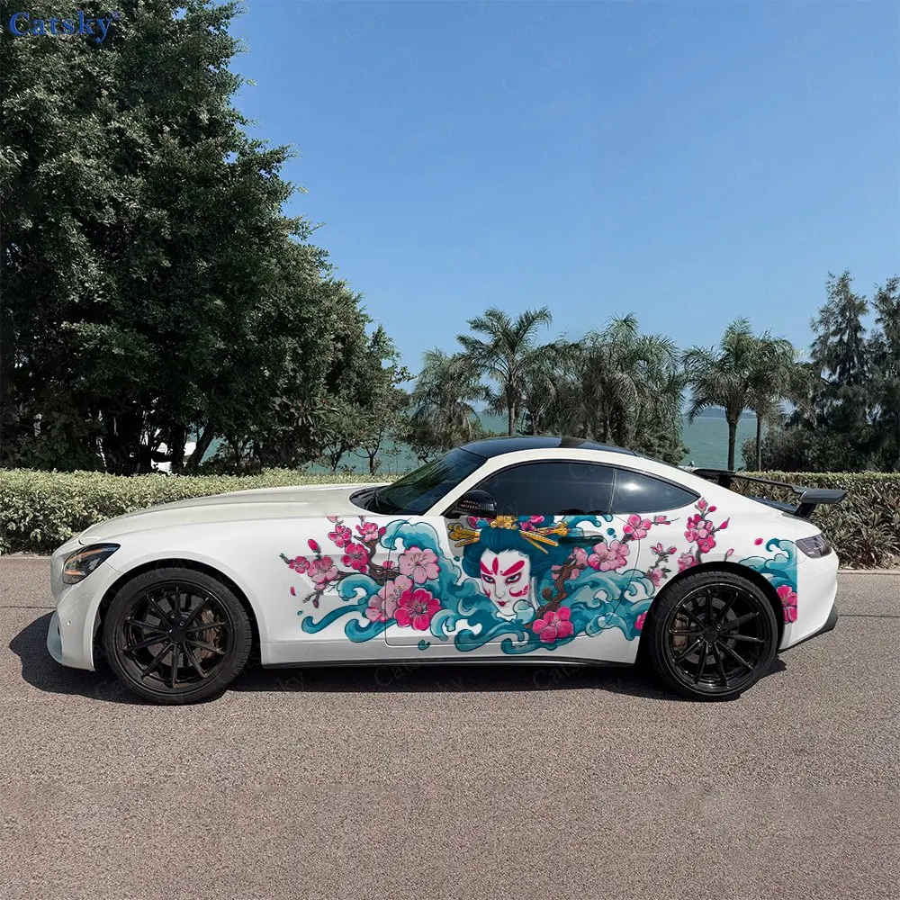 

Japanese Female Demon Sticker Car Decal Full Body Decoration Covering Scratches Protect Car Decal Waterproof Car Vinyl Wraps