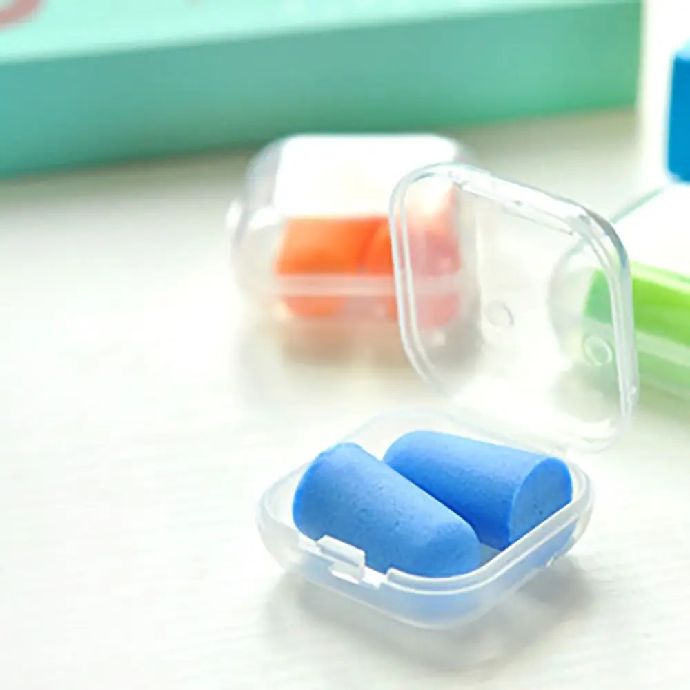1 Pair Noise Reduction Anti-noise Earplugs Waterproof Sound Insulation Ear Plugs Soundproof Foam Sleeping Earplugs Sleep
