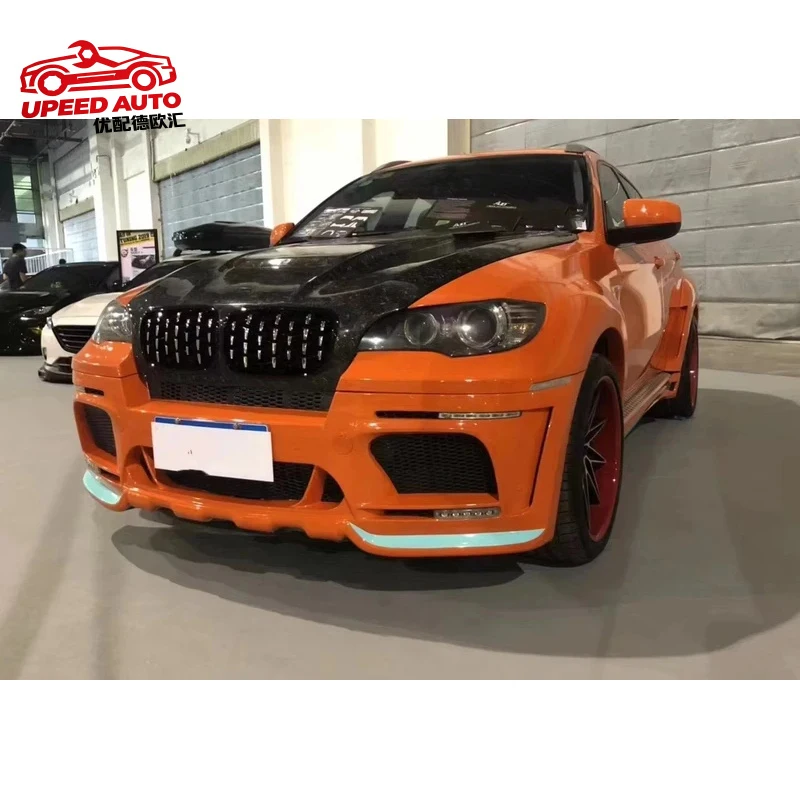 Suitable for BMW X6 front and rear bumper spoiler side skirt X6 E70 E71 wide body kit