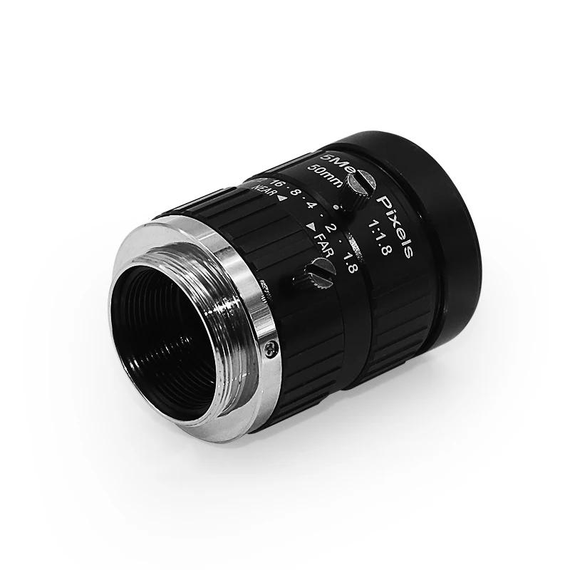 50MM fixed focus, industrial camera lens high definition 5MP CS C port, manual focus manual aperture, camera