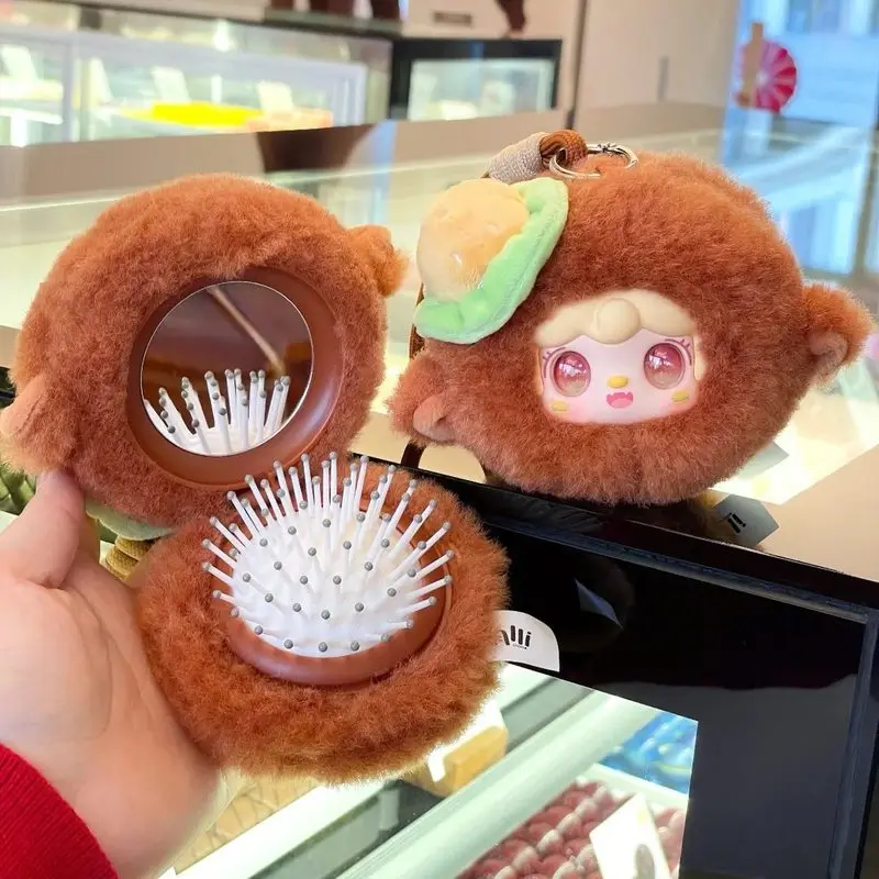 

Genuine Yooki Oxygen Heat Charging Station Mirror Comb Series Blind Box Cute Plush Doll Keychain Bag Charm Gift For Girls Kids