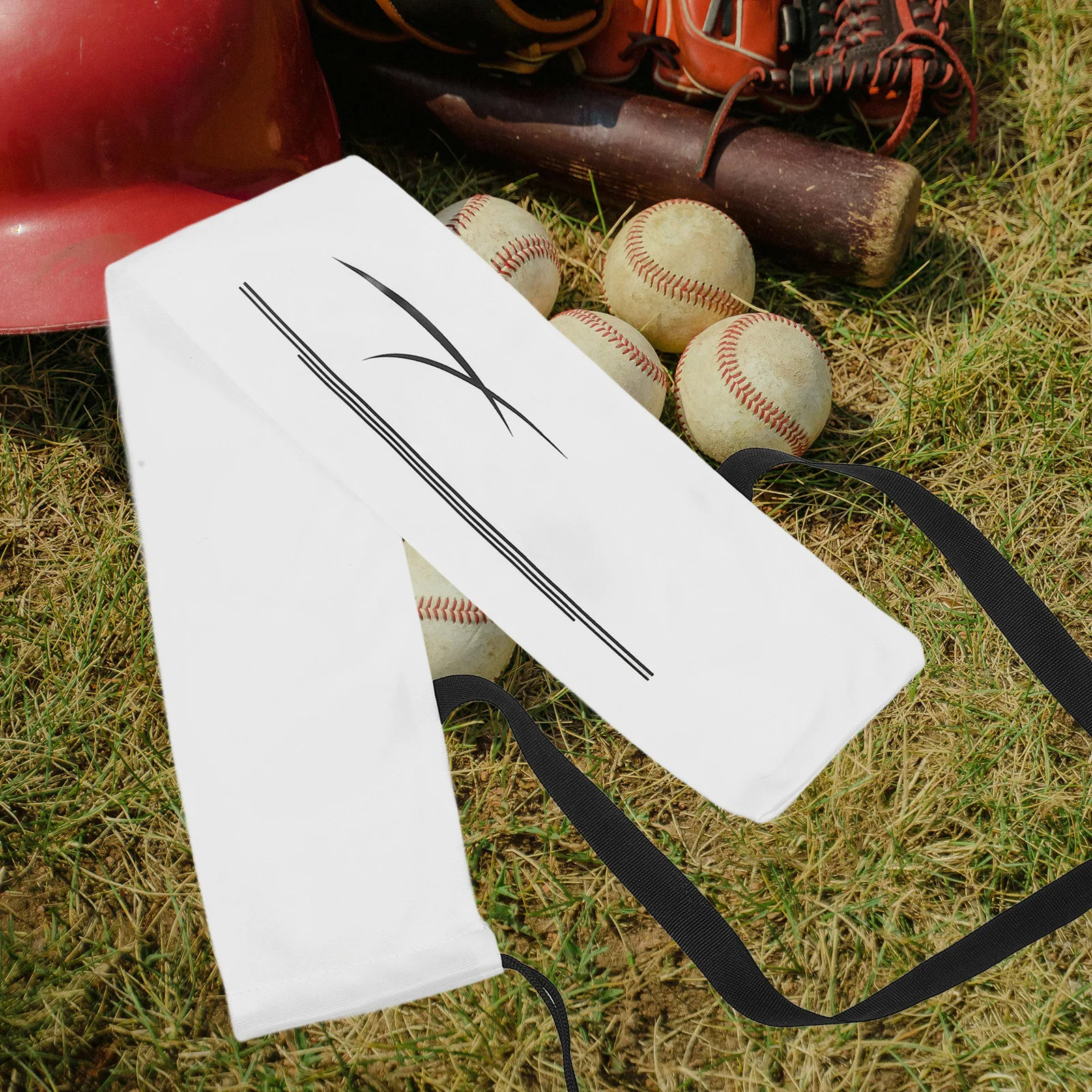 

Yardwe Baseball Bat Backpack Cover for Kids Youth Stick Pouch Sleeve Bag White Flannel