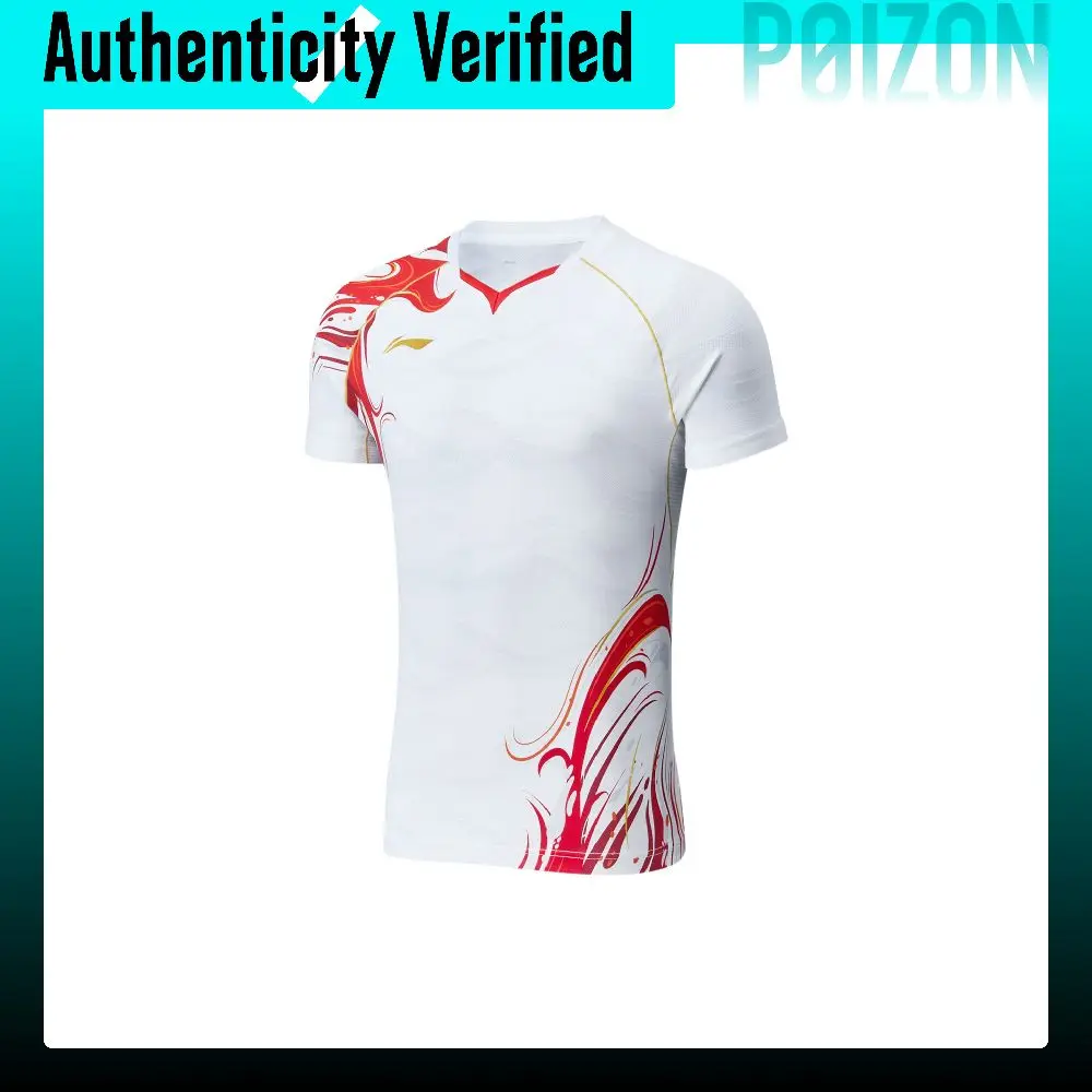 Li Ning Badminton Collection Badminton Jersey Unisex Standard White AAYU229-2