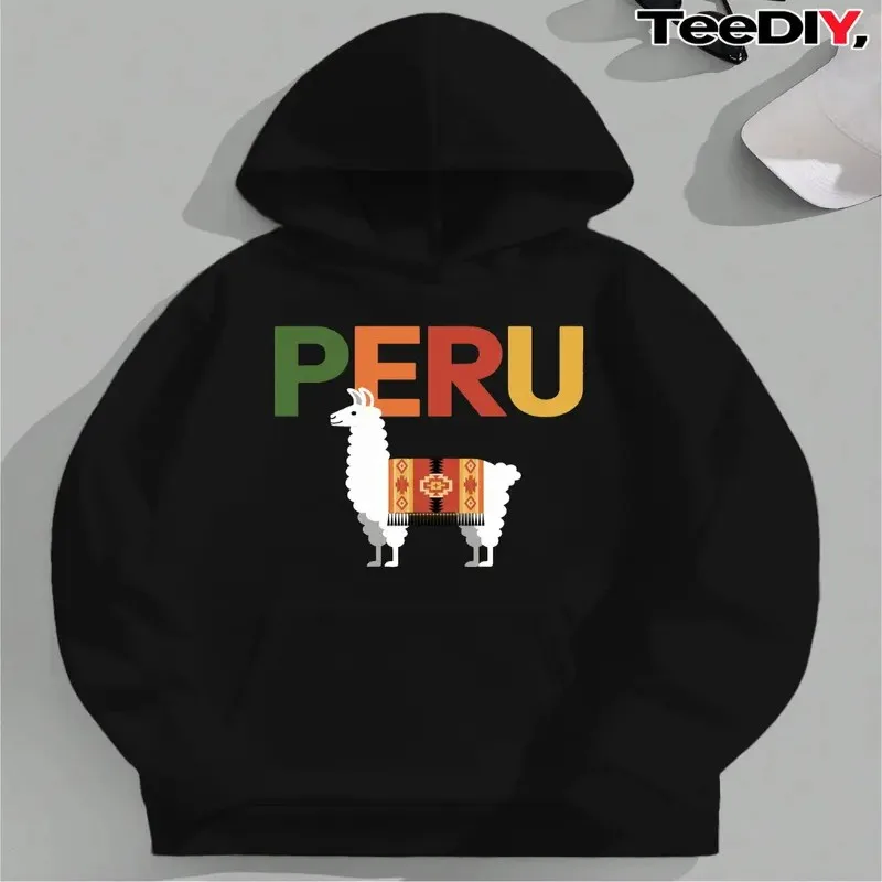 

Winter Fall Female Oversize Sweatshirt Women Plus Size Clothes Peruvian Culture Colorful Graphic Long Sleeve Comfortable Y2k