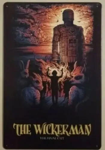 

The Wicker Man - metal hanging wall sign