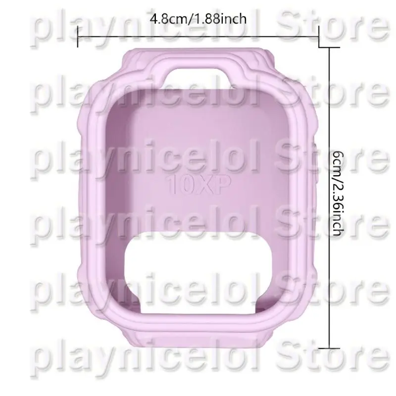 E8BA 시계 커버 360 10X 스크래치 스크래치 스크래치 스크래치 스크래치 스크래치 실리콘 케이스 전체 커버리지 소프트 하우징 시계 보호기 범퍼 쉘