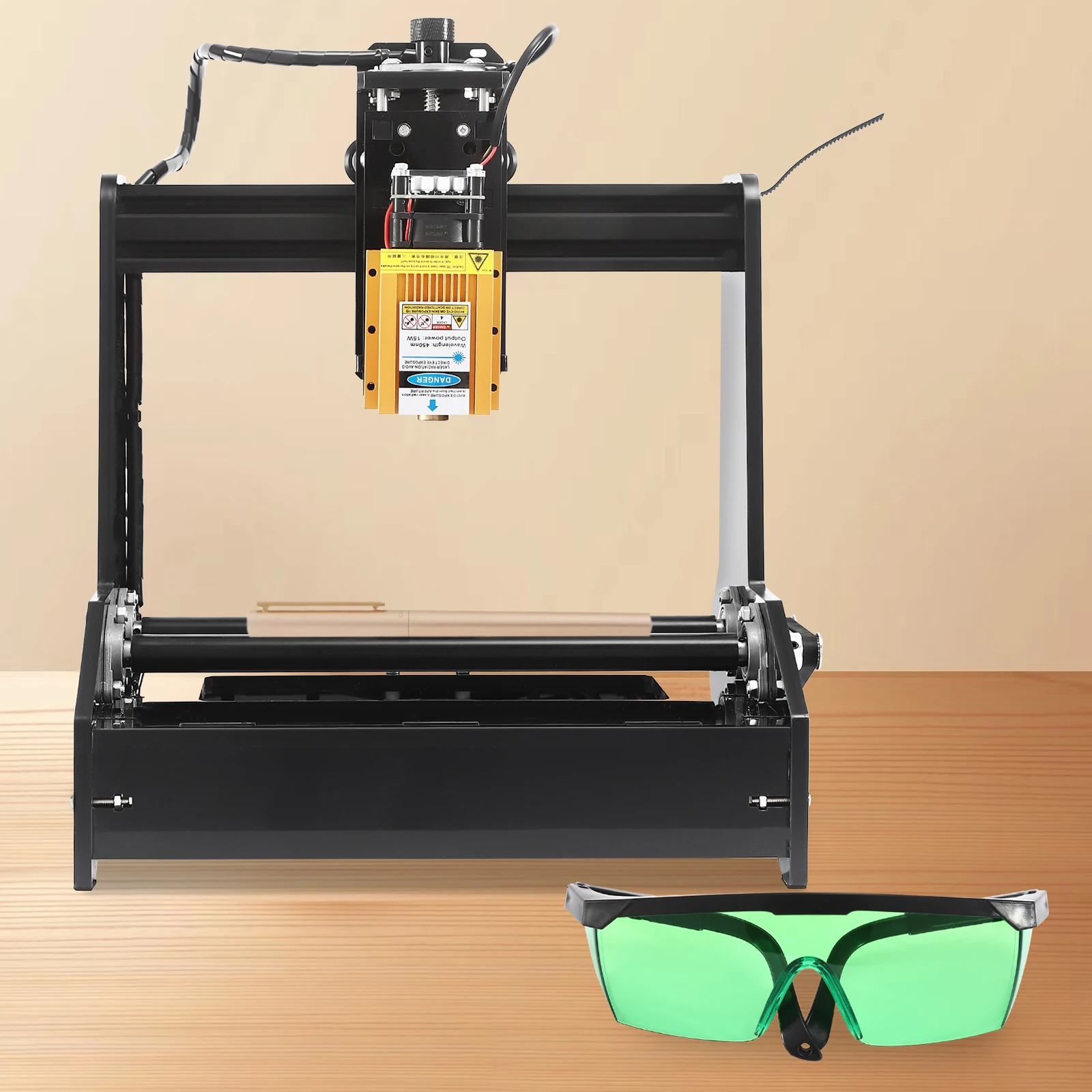 15W Laser Engraving Machine 450nm High Precision Engraving Machine Fast Engraving Portable Engraving Machine