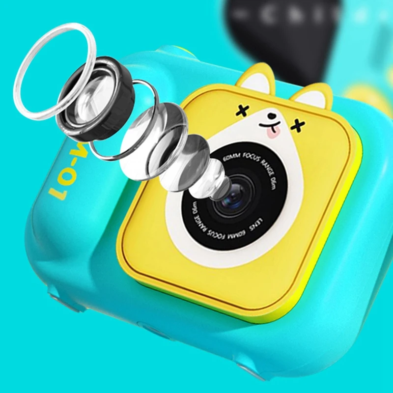 2MP 1080P Cartoon Cute Kids Camera Interest Development Video Camera For Children Birthday Gift Digital Camcorder