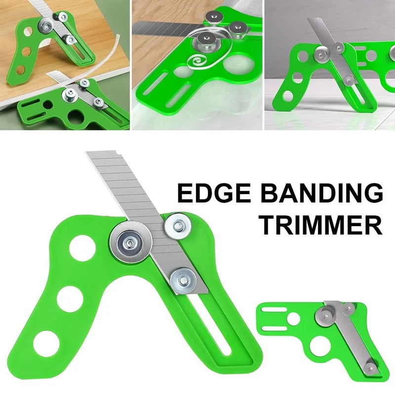 

Edge Banding Trimmer Retractable Blade Veneer Edge Cutter Tool Veneer Edge Trimmer with Woodworking Cutter Manual Trimming Tool