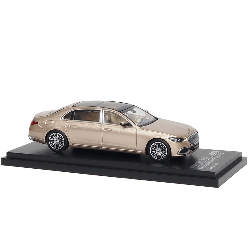 Diecast 1/64 Size AR Box Benz Model Car Benz S-Class 2021 Alloy Car Model Toys Boys Gift Collection Display Hobby Original Box