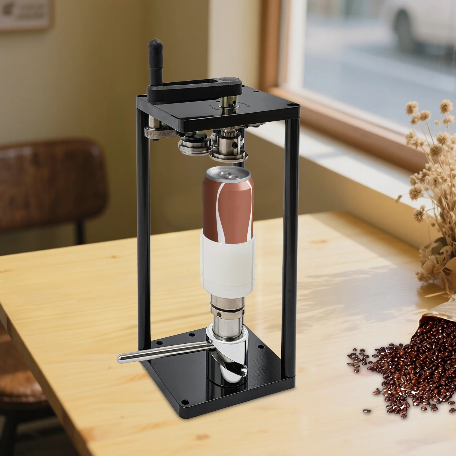 Manual Can Sealer, 10 Pcs/min Aluminum Can Seamer, Stainless Steel Can Sealing hine For Sealing PET & Aluminum Cans