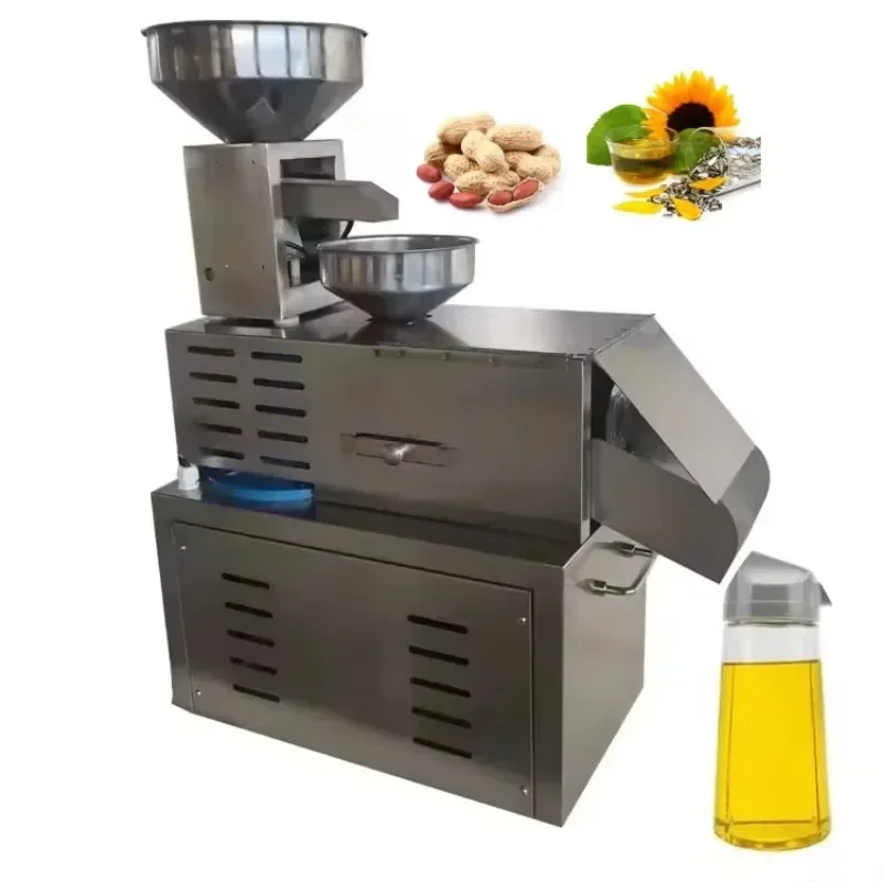 

Stainless steel 15-20 kg/h peanut/sunflower seed oil press/soybean nut oil extractor to make edible oil