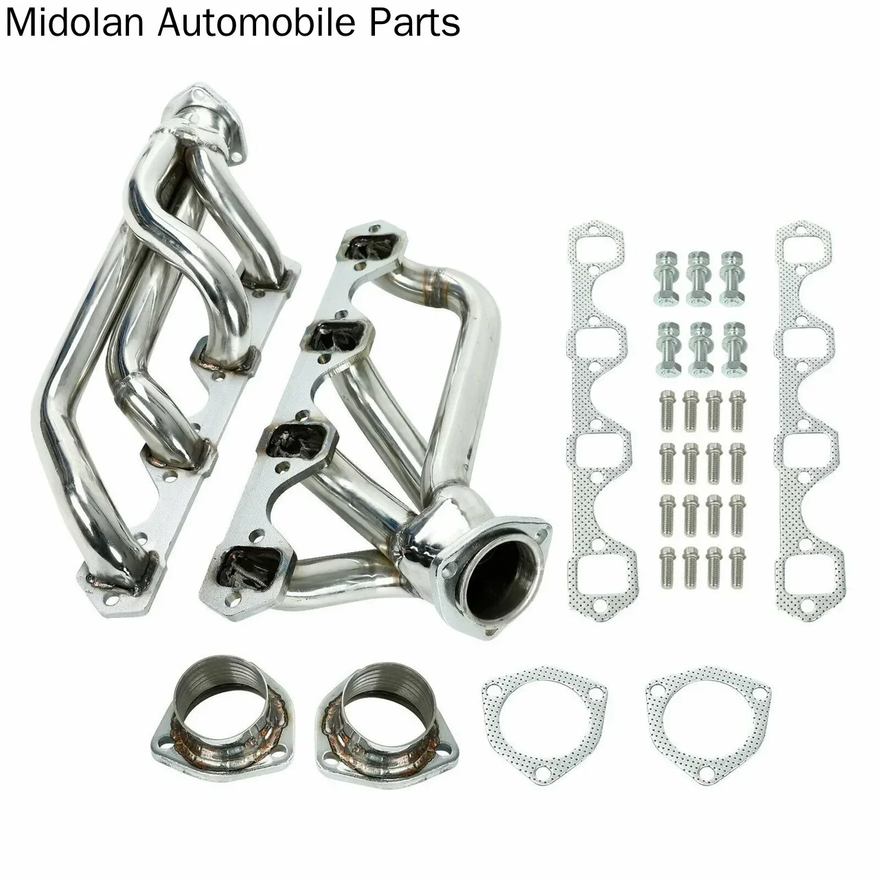 

Stainless Steel Headers Exhaust Manifold Compatible with Ford 1964-1977 260 289 302 Shorty