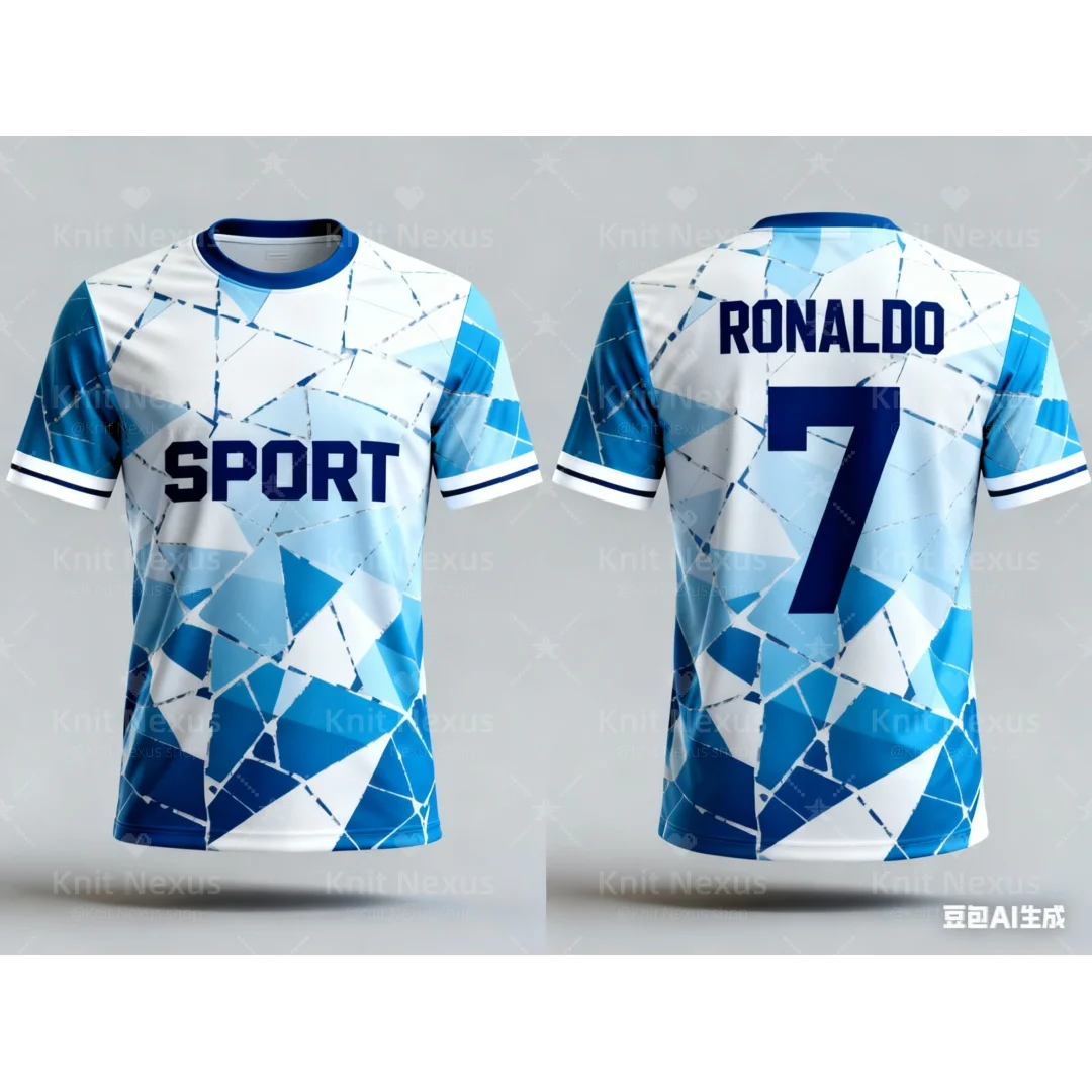 

Новинка 2024, футбольные майки, спортивные футболки, клубные майки, летняя быстросохнущая мужская футболка с 3D принтом, детская одежда, футболка Y2k Woman