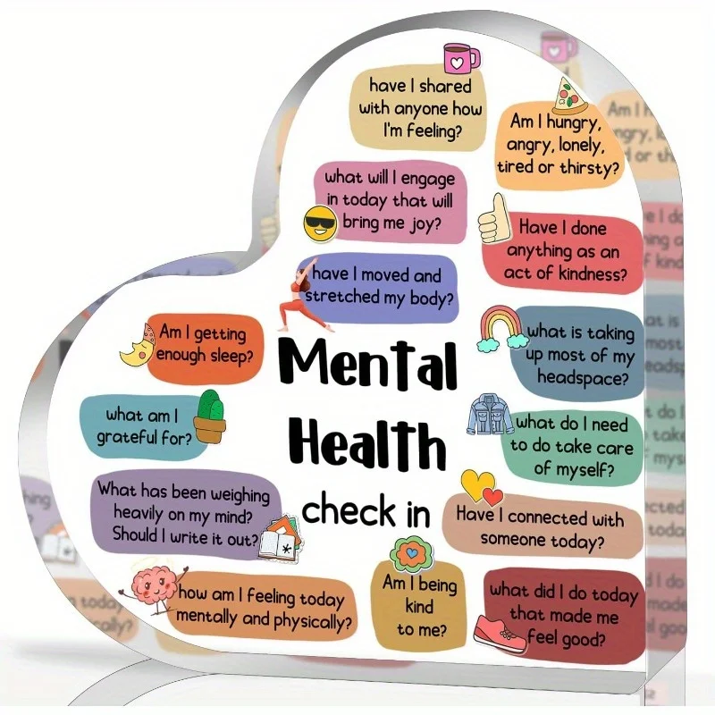 Therapy Office Decor, Mental Health Check-In Posters for School Counselors, Cbt & Dbt Therapy Supplies, Anxiety Relief Wall Art