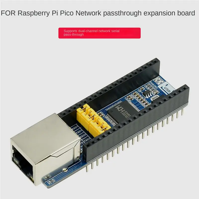 goodidea For Raspberry Pi PICO Network Expansion Board 300Bps-921.6Kbps TCP/UDP Picow RJ45 Network Port Expansion Board
