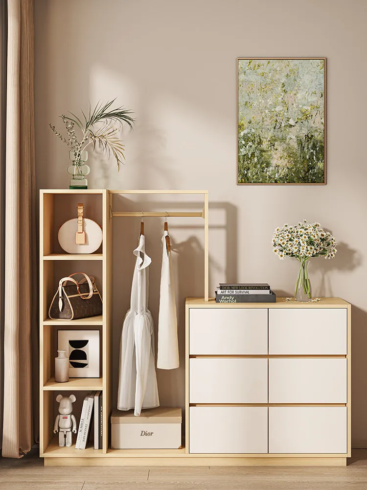 Customized chest, coat rack, integrated bedroom storage cabinet, bedside cabinet, wall storage cabinet, hanger, six chest