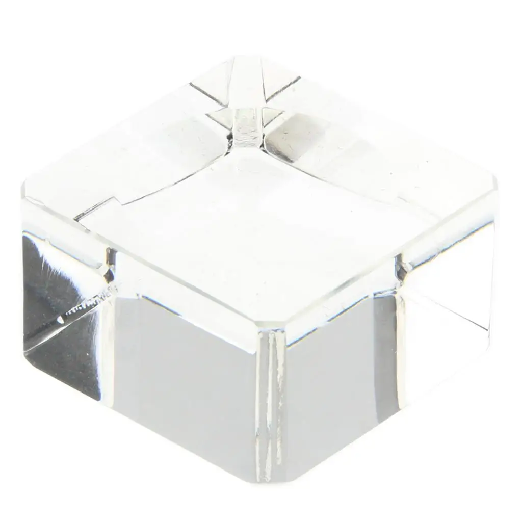 5-6pack Clear Trapezoid Crystal Display Stand for 80-100mm Crystal Balls Style