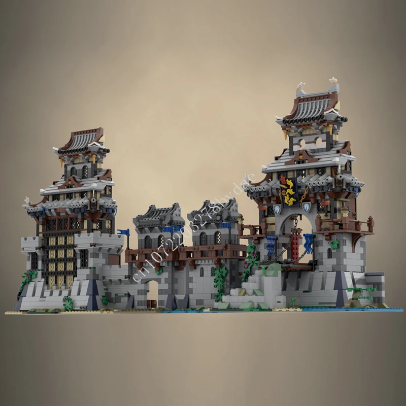 3680PCS MOC Medieval Castle Building Block Model Horse Warriors Castle Technical Brick DIY Assembly Toys For Child Holiday Gifts