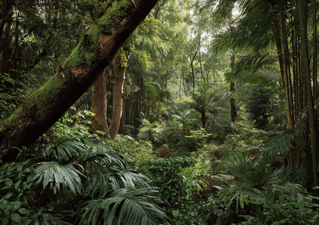 Summer Forest Backdrop Tropical Jungle Rainforest Backdrops for Photography Camping Adventure Birthday Background Photo Studio