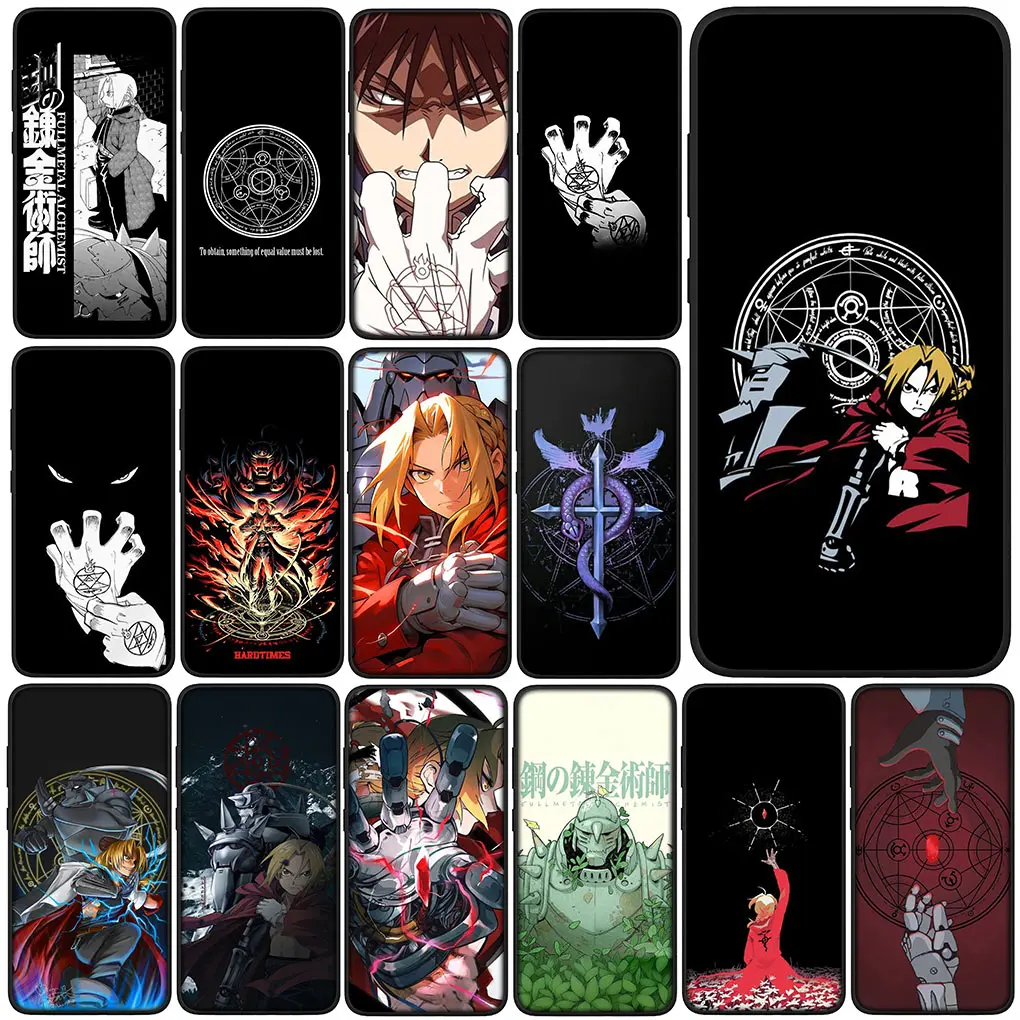 Fullmetal Alchemis Elric Edward Phone Cover Casing for Samsung Galaxy S24 S23 Fe Ultra Plus A55 A35 A24 A25 A15 A05 A06 A16 Case