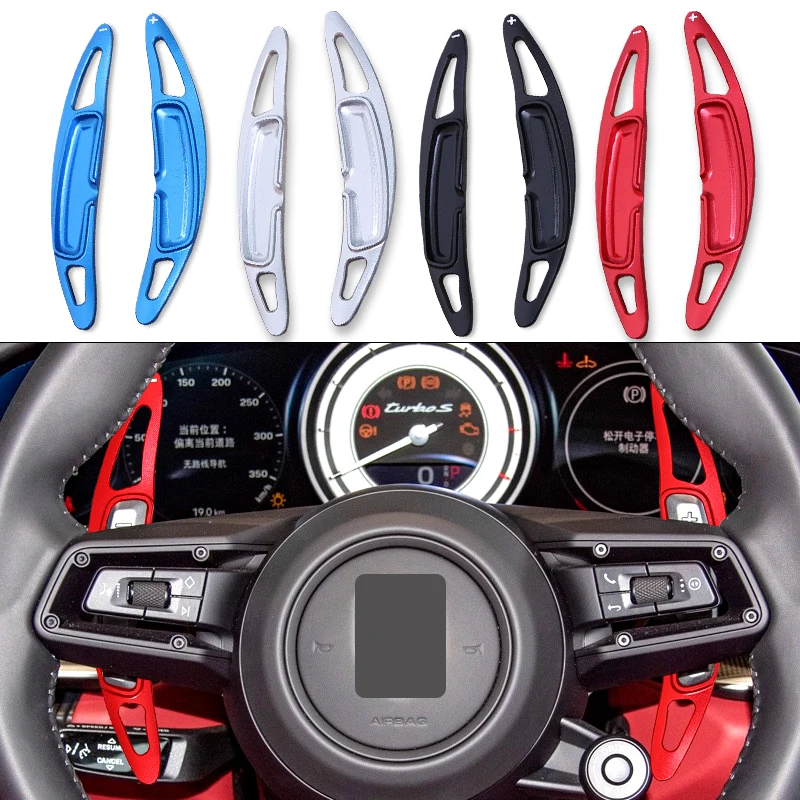 

Alloy Shifter Paddle For Porsche Macan Cayenne Panamere 911 992 2020-2023 Car Steering Wheel Shift Paddle Extend Sccessories