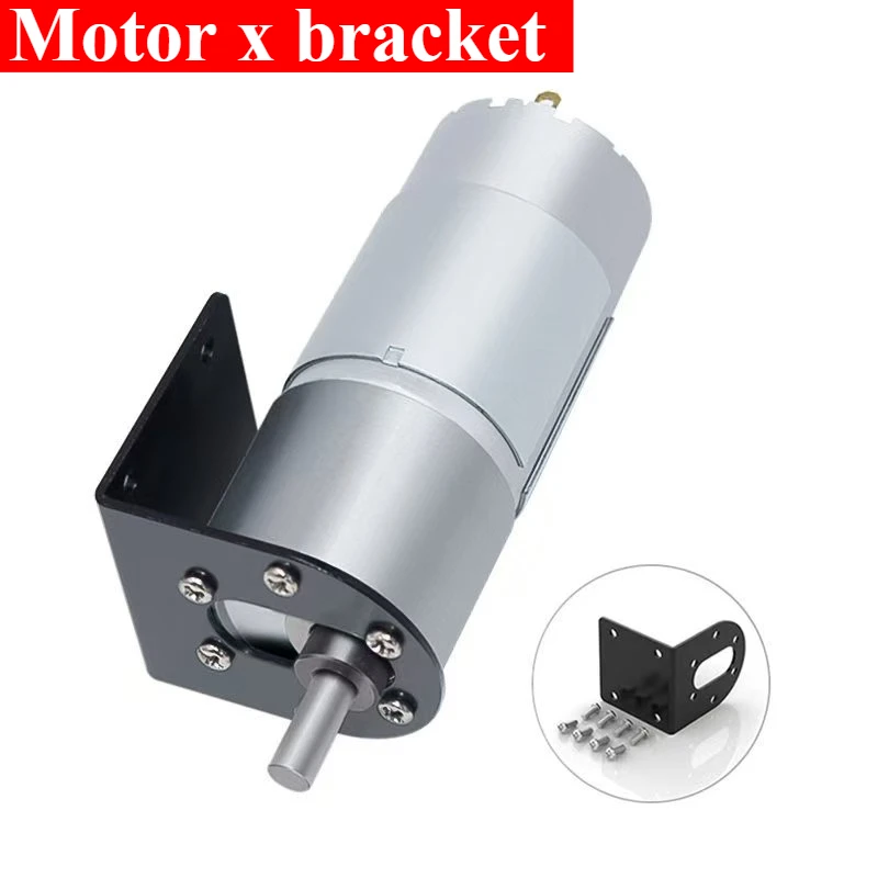High Torque 12V Electric 555 DC Motor 37mm Speed-down Reducer 24V Micro DC Geared Motors Pet Feeder JGB37-555 Reduction Motor