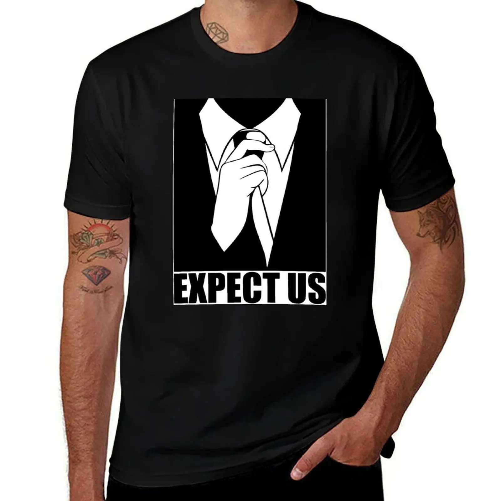 We are Anonymous Disobey. Black and White Civil Disobedience T-Shirt Soft Cotton Print T-Shirt