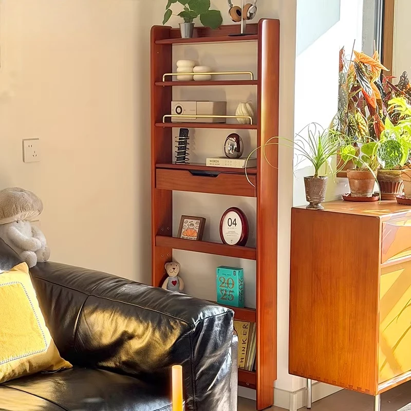 

Medieval niche door back entrance narrow thin cabinet sofa side display storage rack