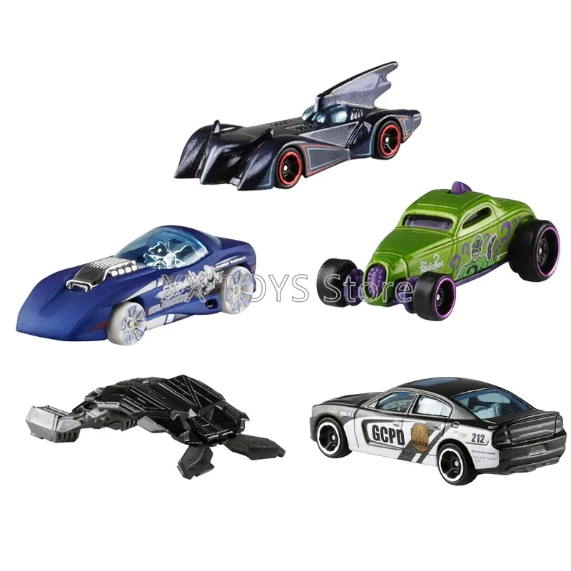 Hot Wheels Metal Sports Car 5-Pack BatMan Fast and Furious Ford Toyota Supra Nissan Car Model 1:64 Scale Metal Die-Cast Cars