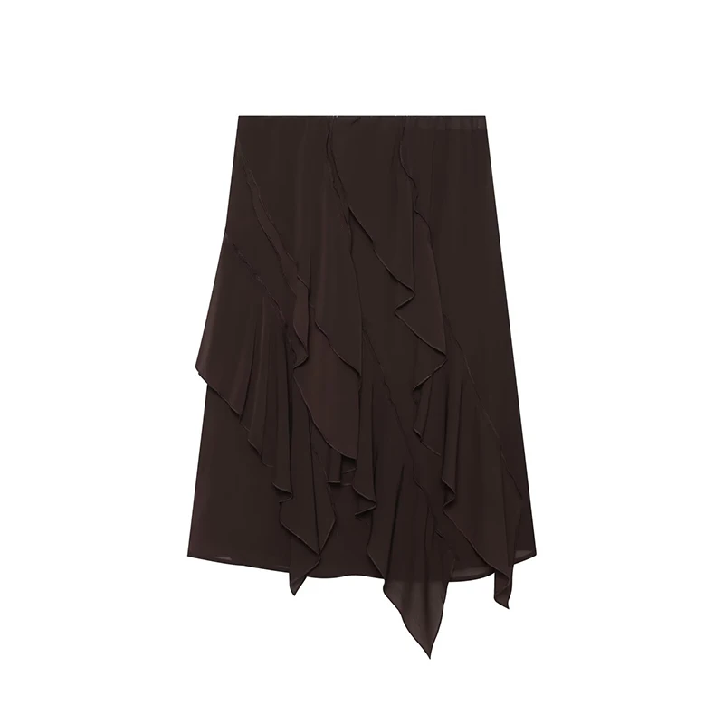 Women's Skirt Summer 2026 New Cascade Elegant Youth High Waist Skirts Street Chic Travel Holiday Slim Skirts Women's
