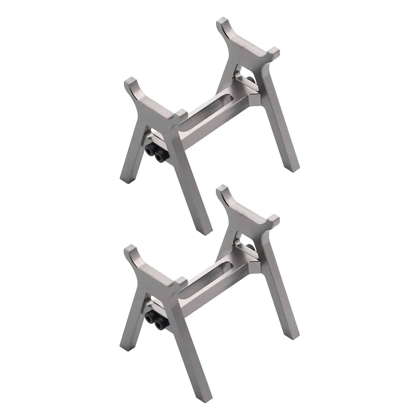 2x RC Repair Workstation Work Support Jack Stand, Metal Multipurpose Platform for 1/18 1/24 Scale Crawler, Climbing Car