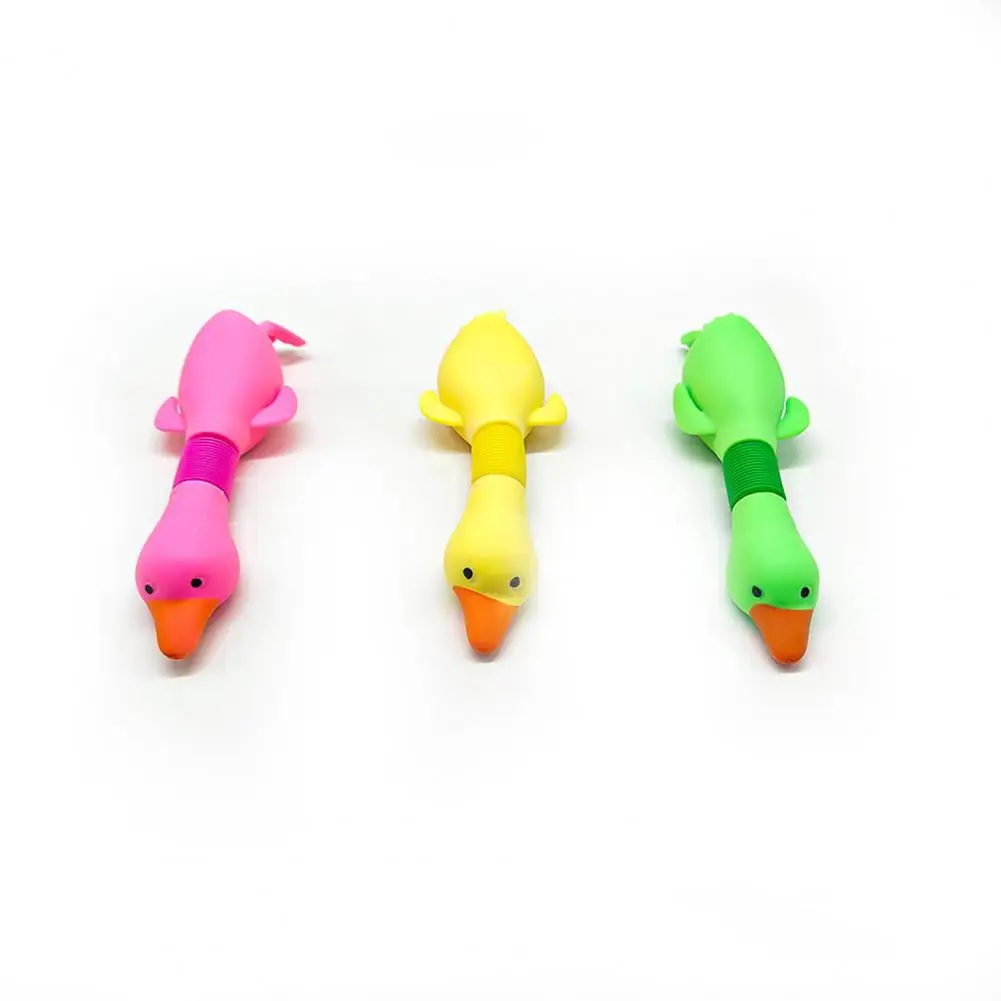 

Calming Duck Toy Flexible Telescopic Duck Squeeze Toy Stretchable Anti-stress Tube for Kids Adults Relieve Boredom Party Favor