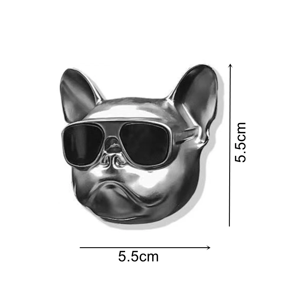 2PCS French Dog Solid Air Freshener Perfume Car Diffuser Vehicle Deodorant Air Vent Clip Bulldog Air Freshener For Car Refill