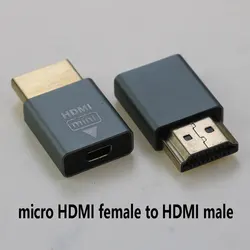 1Pcs for Monitor Notebook Projector Micro HDMI-compatible Female to Mini Male Adapter HD Connector Converter 4K@60hz Adapter
