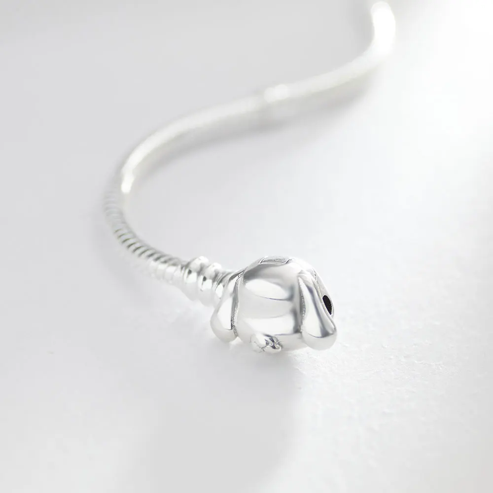 New Bracelet 925 Silver Cat & Dog Bracelet for Original Charms Beads Jewelry Women's DIY Jewelry Making Gifts