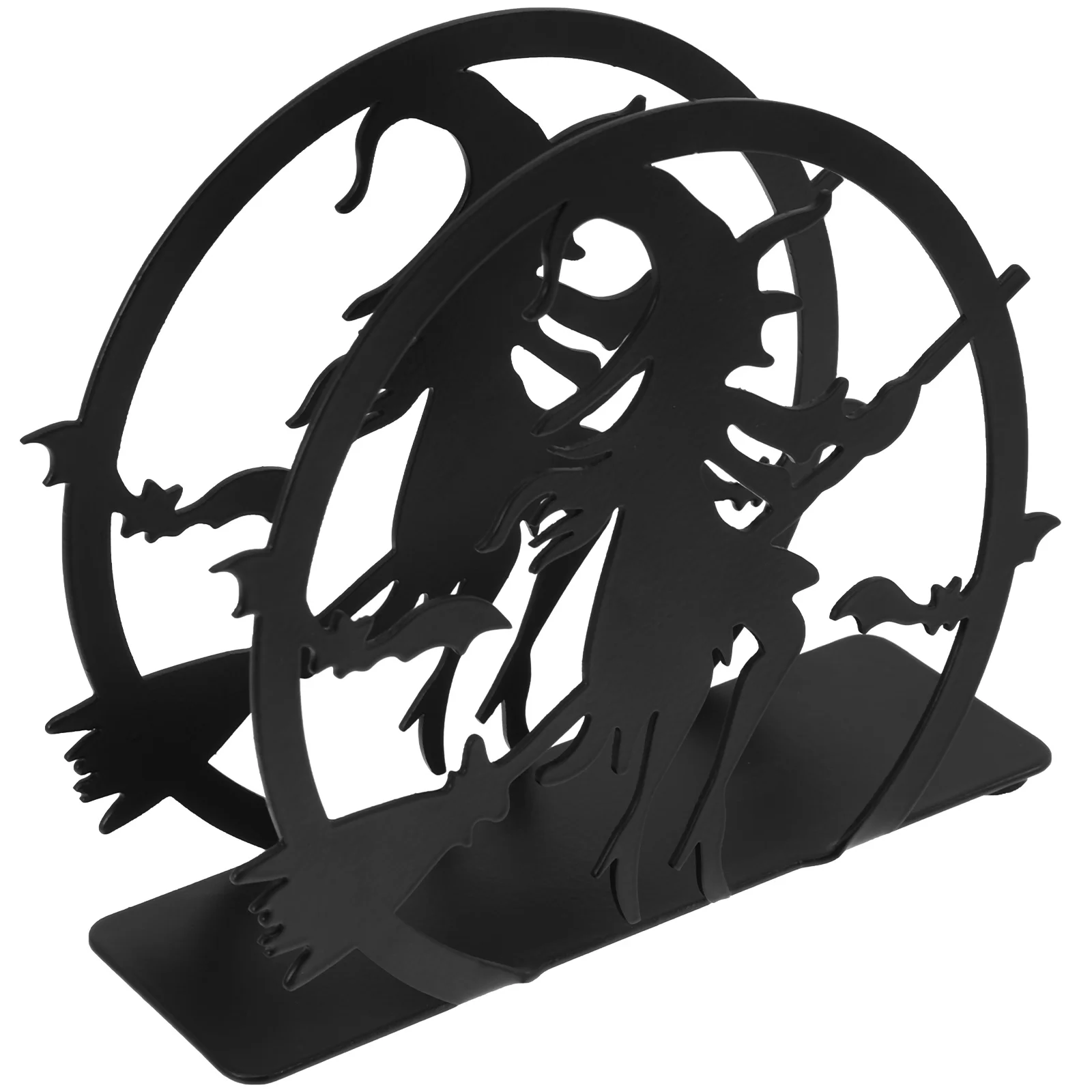 

Unique Witch Napkin Holder Towel Rack Stand Iron Dispenser Facial Tissues Desktop