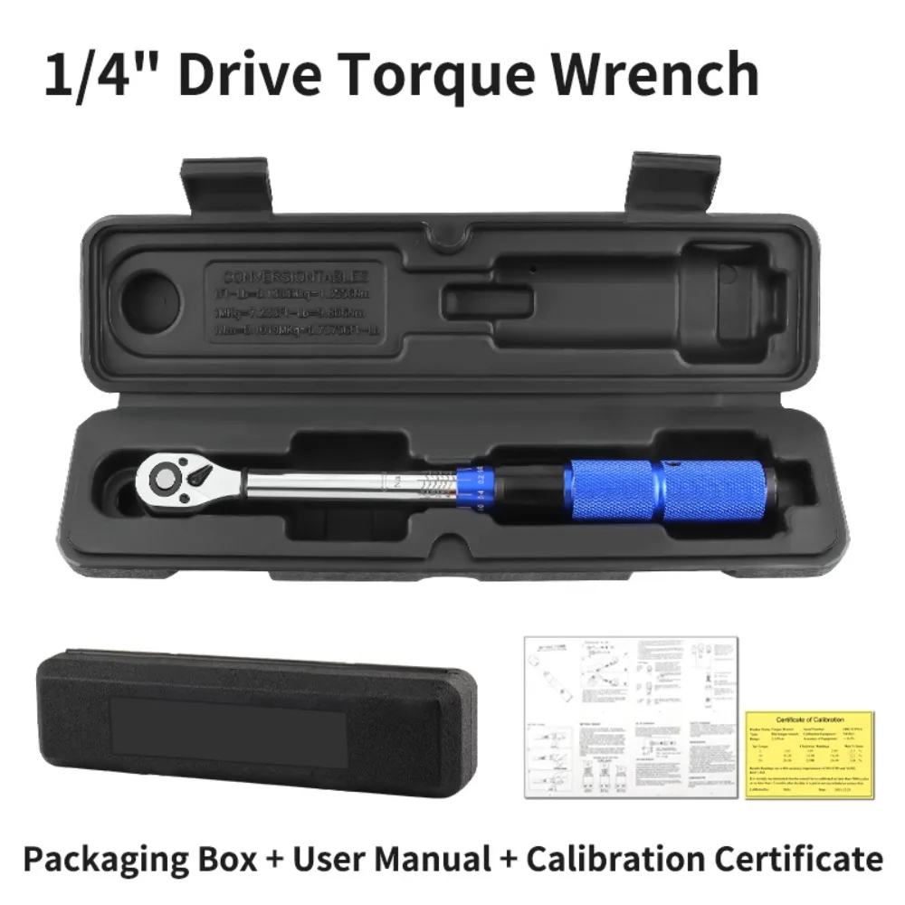 

2-24N.m Torque Wrench Double-direction Ratchet One-click Disassembly Bicycle Automotive Tool Professional Extended Extension Rod