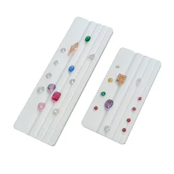 Porfessional Loose Diamond Sorting Color Grade Tray Gemstone Size Guide Plate Grooved Gemological Tool Diamond Color Tester Tray